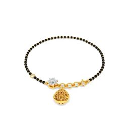 Kisna Diamond & Gold Jewellery Bente 14k Gold & Diamond Mangalsutra Bracelet for Women-image-74