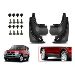 Auto Pearl Front and Rear Mud Guard For Tata Sumo Victa (Black) Set of 4 Pcs-17