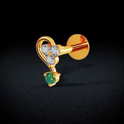Joyalukkas 22k Halved Affection Gold Nosepin for Women-image-18