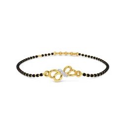 Kisna Diamond & Gold Jewellery Bertha 14k Gold & Diamond Mangalsutra Bracelet for Women-image-29