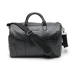 Thomas Scott Black Animal Effect Medium Duffle Bag-image-62