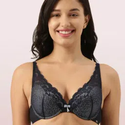 Enamor Blue Under Wired Padded Push Up Bra-picture-37
