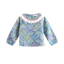 Beebay Kids Blue Printed Top-image-9
