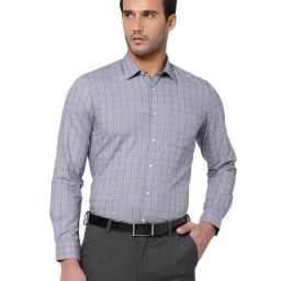 AD by Arvind Grey Checks Shirt-image-62