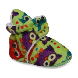 Tiny Bugs Kid's Parrot Green Casual Booties-image-20