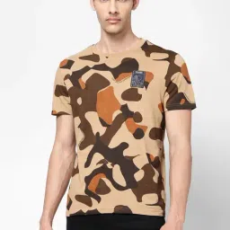 Wrangler Brown Regular Fit Camouflage T-Shirt-picture-17