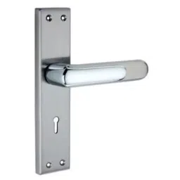 Harrison Collecte DE Chroma Hector 1778 250 mm Mild Steel CP Matt Finsih Mortise Lock with Handle Complete Set-image-8