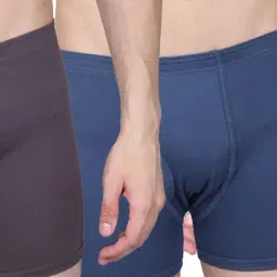 Vimal Jonney Assorted Cotton Regular Fit Trunks - Pack of 3-picture-29