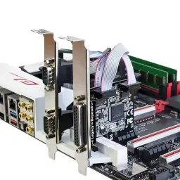 LOTA PCIe Serial & Parallel Port Card with 2 x DB9 RS232 COM Ports + 1 x DB25 LPT1 Parallel Port, MST-1724-LT image 3