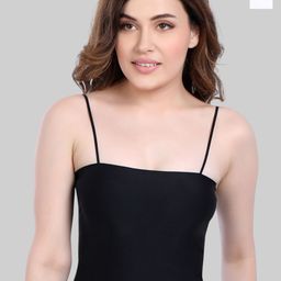 PLUMBURY Pack Of 2 Sleeveless Camisoles-PL-CAMIBRA-1888-BL/WH-S-image-47