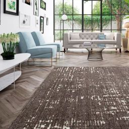 Ddecor Rugs Brown Polyester Solid Rugs-20