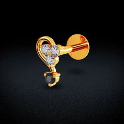 Joyalukkas 22k Incomplete Love Gold Nosepin for Women-image-35