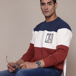 Nautica Striped Applique Detail Sweatshirt-image-99