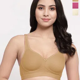 College Girl Women Pack of 3 Full Coverage Lightly Padded and Non-Wired Bra-image-11