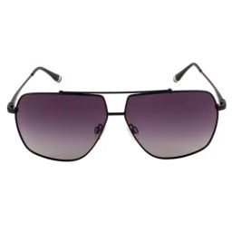 Equal Purple Square Unisex Sunglasses-image-3