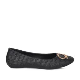 Bata Women's SHERY BALLERINA Black Ballerina Shoes-picture-49