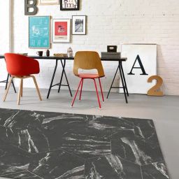 Ddecor Rugs Black Polypropylene Textured Rugs-31