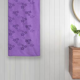 Myntra Elegant Homes Purple Floral Printed Cotton 420 GSM Bath Towel-image-68