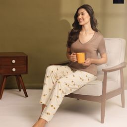 ETC Women Pack of 2 Mid-Rise Regular Fit Straight Lounge Pants-image-36