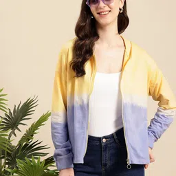 Mast & Harbour Tie & Dyed Hooded Pure Cotton Sweatshirt-picture-7