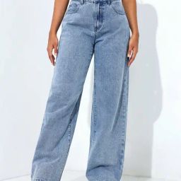 Kotty Blue Blended Straight Fit Jeans-image-91