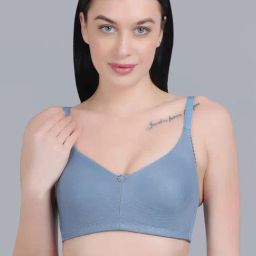 mod & shy Blue Cotton T-Shirt Bra-picture-17