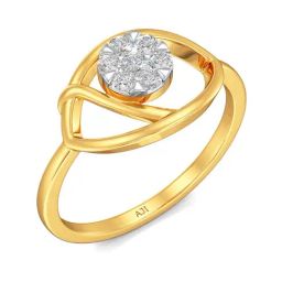 Joyalukkas 18k Yellow Gold & Diamond Evil Eye Ring for Women-image-67