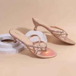 Mochi Women's Rose Gold Thong Sandals-image-74