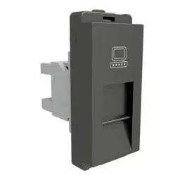 Schneider Electric Livia RJ11 Data Socket Data Outlet Shuttered 1 Module Polycarbonate Grey, P4045_PG_N-image-85