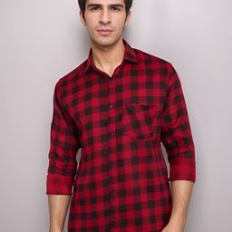 Moda Rapido Men Checked Comfort Regular Fit Checked Casual Shirt-image-88