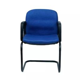 Veeshna Polypack Fabric Blue Low Back Visitor Chair CRH-1017-33