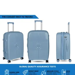 Polo Class Set Of 2 Textured Hard-Sided Trolley With Vanity Box image 3