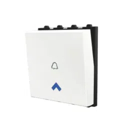 Cona ESTELLA Bell Push With Blue LED Indicator 10 AX White 18036-picture-45