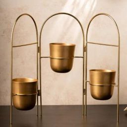 S. G. Home Golden Planter Wall Set-image-3