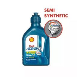 Shell 800 ml Advance AX7 API SM JASO MB 10W-30 Petrol Engine for Scooter-picture-0