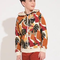 Jack & Jones Junior Boys Multicolor Cotton Blend Tropical Print Sweatshirt-picture-44