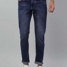 Louis Stitch Cobalt Faded Blue Slim Fit Jeans-picture-22