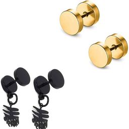 shobhram Set Of 2 Circular Studs-0