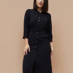 Code By Lifestyle Black Regular Fit Dress-image-23