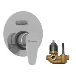Parryware Uno Bottom Lever 2 Way Diverter with Concealed Chrome, T5085A1+G4887A1 (Pack of 2 Piece)-33