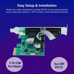 LOTA PCIe Serial Card 9-Pin RS232 COM Port with High-Speed DB9 Interface Adapter, MST-1224-LT image 2