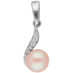 Sri Jagdamba Pearls 92.5 Sterling Silver Pendant without Chain-image-40