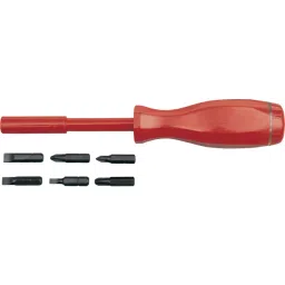 Kennedy 6.35 mm (1/4 inch) Hex Bit Driver with 6 Bits KEN5737060K+C61-47