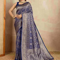 Ishin Woven Design Banarasi Saree With Blouse-picture-15