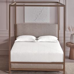 DDecor White Geometric Printed 300 TC Cotton Super King Bedsheet Set-2.74 m x 2.74 m-picture-41