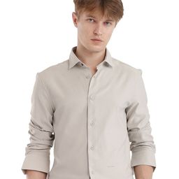 RARE RABBIT Men Comfort FitSpread Collar Solid Formal Shirt-image-42