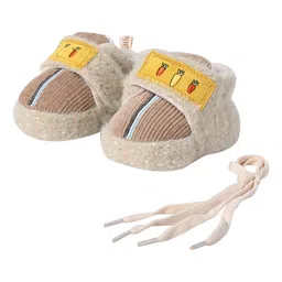 Kid-O-World Veggie Embroidered Fur Booties - Yellow-picture-29