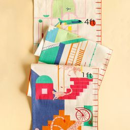 The Wishing ChairMonkey Mayhem Handpainted Cotton Fabric Height Chart-image-87