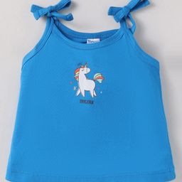 Tango Single Jersey Knit Sleeveless Slip With Unicorn Print - Royal Blue-picture-10