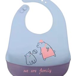 Chinmay Kids Light Weight, Waterproof, Easy-Wipe Unisex Silicone Baby Bib for Feeding & Weaning-image-10